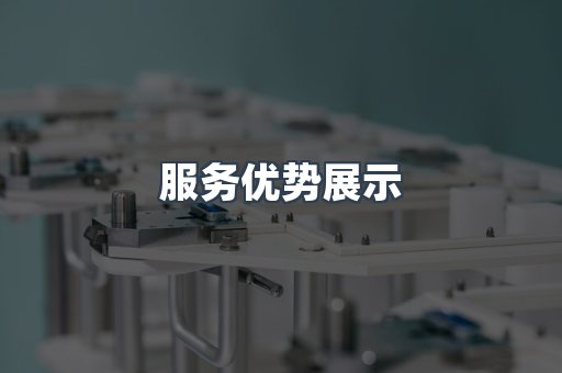 服务优势展示